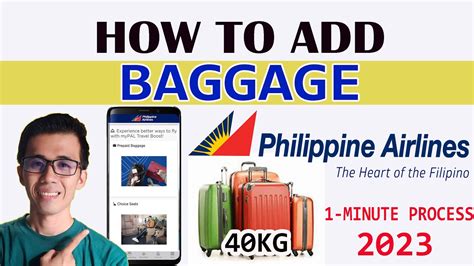 how to add baggage in pal|PAANO MAG.